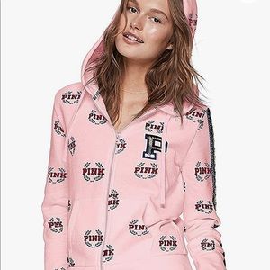 Victoria secret PINK sequin logo sweater